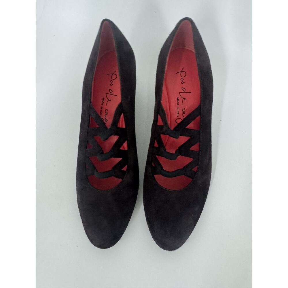 PAS LE ROUGE BROWN PUMP SHOE 39 US 9 (SH900 - Picture 2 of 9
